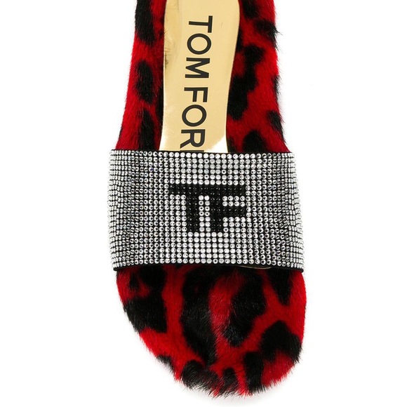 Tom Ford Shoes - ❌SOLD❌Tom Ford Embellished Tf Slides Metallic fir